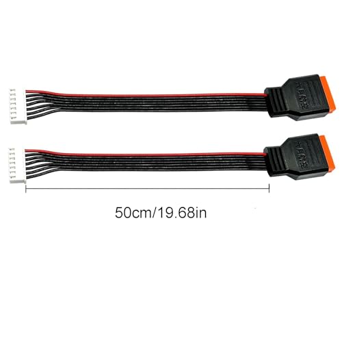 2Pcs JST-XH Balance Cable 2-6S 3S Lipo Battery Balance Charger Extend Expansion Plug Leads Adapter Conversion Line for RC Vehicles Lipo Battery Charging（50cm） - style: 2pcs 50cm