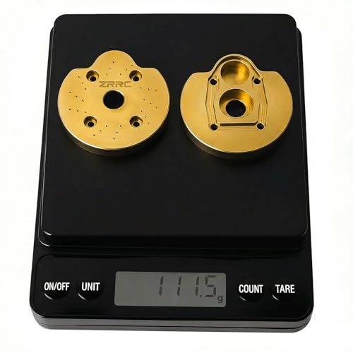 Brass Portal Weights Covers Steering Knuckle Caps Housing Counterweight for Axial SCX10 III AXI03007 & Capra 1.9 UTB AXI03004 1/10 RC Rock Crawler Weight Hangers (Gold) - color: Gold