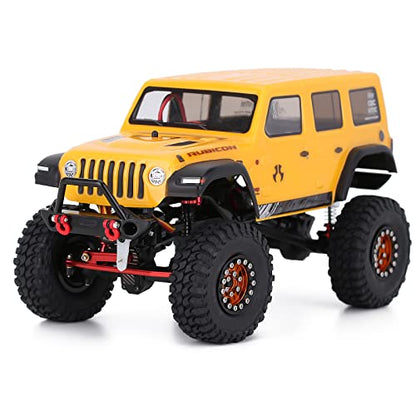 INJORA Metal Front Bumper with Lights for 1/24 SCX24 Wrangler Gladiator（B） - color: Bumper B
