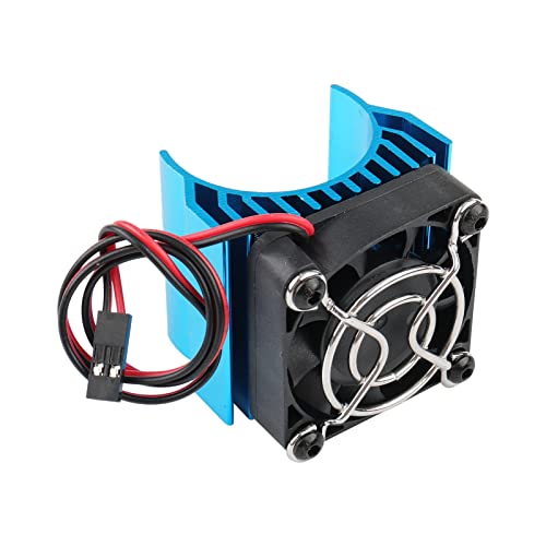Aluminum RC Heat Sink with 5V Cooling Fan 3650 3660 540 550 Size Motor Heatsink and Motor Seat Combo for for Wltoys A949-B A959-B A969-B A979-B K929-B 12428 1/12 1/18 RC Car, Pack of 3 - style: Single Fan + RC Heatsink + Mount Seat