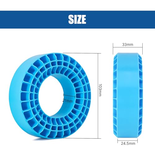INJORA Silicone Rubber Inserts for 108-110mm(4.35" OD) 1.9 Tires, BL, 1907 - color: Blue