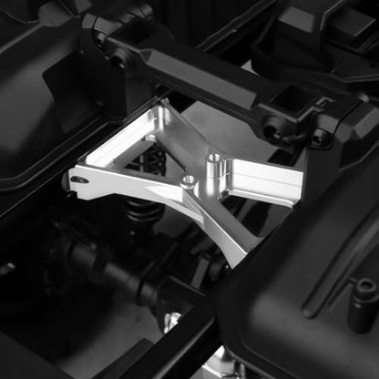 RC Chassis Brace Crossmember Aluminum Alloy Rear Beam Mounts Upgrade Part for 1/10 TRX4 RC Crawler Car Upgrade Replacement Parts (Silver) - color: Silver