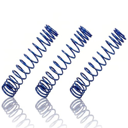 8445A Blue Progressive Rear Shock Springs 3-Pack – Compatible with Losi 5IVE-T, DBXL, Super Baja Rey, GTR Shocks