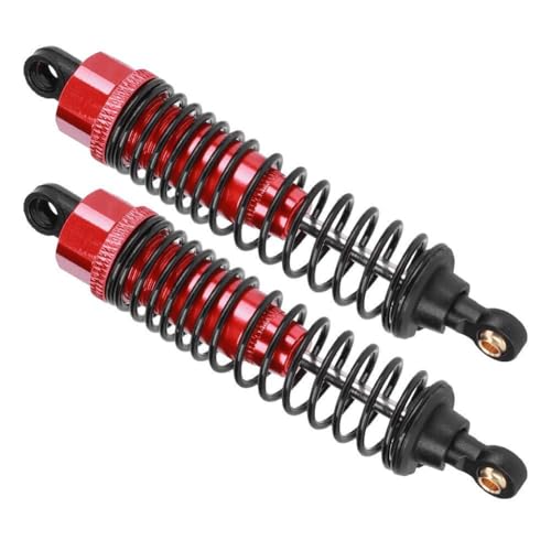 Shock Struts Damper, 2 Pcs Front Rear Shocks Damping Metal RC Car Upgrades Part Absorbers Oil Damper for 1/10 Flat RC Racing Car (100MM) - size: 100MM