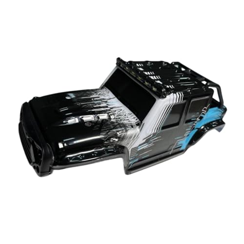 1/14 RC Car Body Shell for 16102 Remote Control Vehicle Cover Modification DIY Hobby Toy Vehicle Accessories 11.02x4.33x3.74inch- Black Blue - color: Black Blue