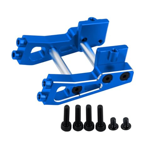 Aluminum Alloy Rear Wing Mount for Arrma 1/14 Typhon GROM Upgrade Parts (Blue) - color: Blue