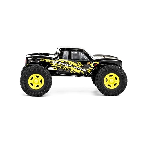 HOBBYPLUS Helidirect 1/18 RC Crawler - CR18P PRO Brushless Juice Up 4x4 RTR w HBW Electronics 2.4GHz 4CH TX 3S Lipo Battery - Remote Control Car 1/18 RC Rock Crawler 4WD Off-Road for Adults - Yellow