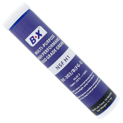 Multi-Purpose Food Grade Grease Tubes 14.1oz NLGI 2 High Perfomance Lubricant for Food Machinery