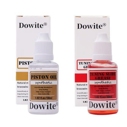 Premium Trumpet Valve Oil & Tuning Slide Grease Combo – 30ml Synthetic Lubricant Set for Brass Instruments, Smooth Fast Valve Action & Easy Maintenance