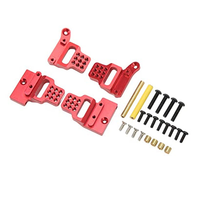 RC Car Shock Mount Aluminum Alloy RC Shock Towers Mount for 1/18 RC Crawler Car Upgrades Parts (Red) - color: Red