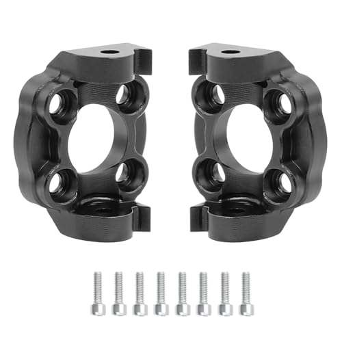 Rc Car Steering Cup for Losi for Mini for LMT 4X4 RTR-LOS01026 1/18 C Hub Front with Enlarged Bearing RC Brushed Monster Truck Car Parts(Black,C Hub) - color: Black, size: C Hub