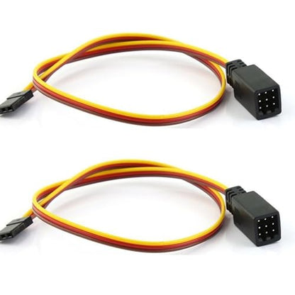 RC JR Style Servo Splitter 1 Male to 2/3/4/5/6 Female Y Harness Leads Y Splitter Cable Lead Wire 350mm for RC Cars Airplane Drone Receiver Servo ESC Cable Servo Fan 2Pcs (1 Male to 3Female) - style: 1 Male to 3Female