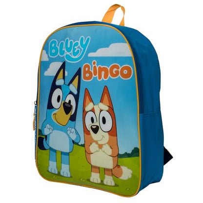 AI ACCESSORY INNOVATIONS Bluey & Bingo Kids Backpack, 15" Girls & Boys School Bag, Blue - color: Purple
