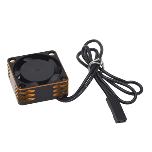 RC Motor Cooling Fan, Lightweight and Stable ESC Motor Cooling Fan 19000rpm for Replacement (Gold) - color: Gold