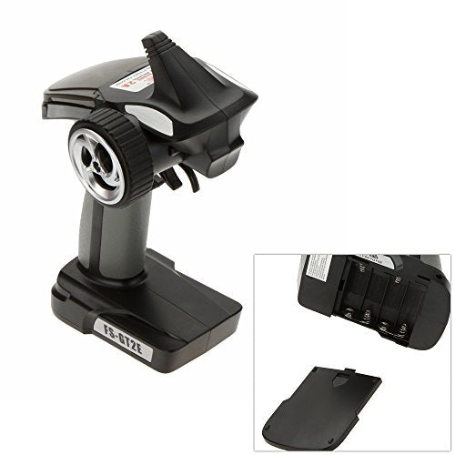 Flysky FS-GT2E Transmitter 2CH AFHDS Transmitter w/FS-A3 Receiver | AFHDS 2A Protocol, Adjustable Steering Dual‑rate. 100‑300m Range, Low Voltage Alert for Cars & Boats