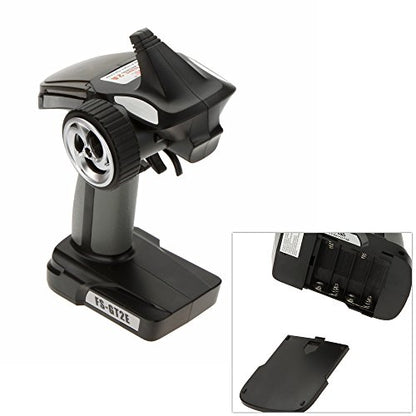 Flysky FS-GT2E Transmitter 2CH AFHDS Transmitter w/FS-A3 Receiver | AFHDS 2A Protocol, Adjustable Steering Dual‑rate. 100‑300m Range, Low Voltage Alert for Cars & Boats