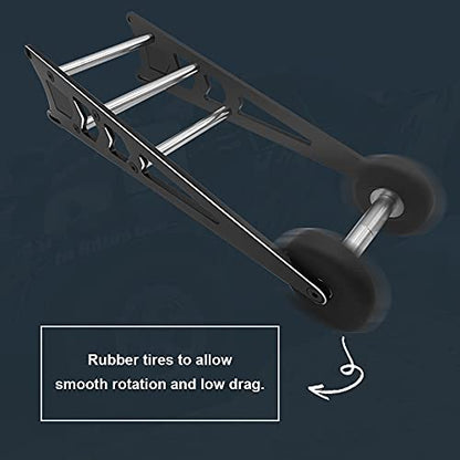 OGRC Aluminum Wheelie Bar Kit Tail Wheel Head Up for Traxxas Slash Rustler Bandit 2WD 1/10 RC Car | Aluminim Wheelie Bar kit Adjustable Tail Wheel Head Up Wheel Assembly Upgrade Parts