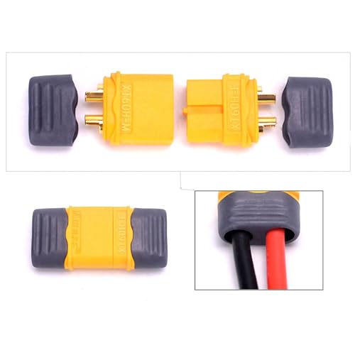 5 Pairs 150mm 12AWG Wire XT60H Plug Male and Female Connector for RC