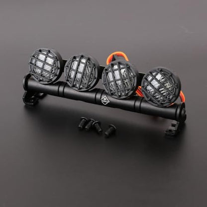 RC Light Bar USB LED Lights 5-Mode Strobe System 4.02 Inch RC Rock Lights for TRX4 SCX10 Redcat Gen7 Upgrades 1/10 RC Crawler Accessories - size: 22MM Led Light