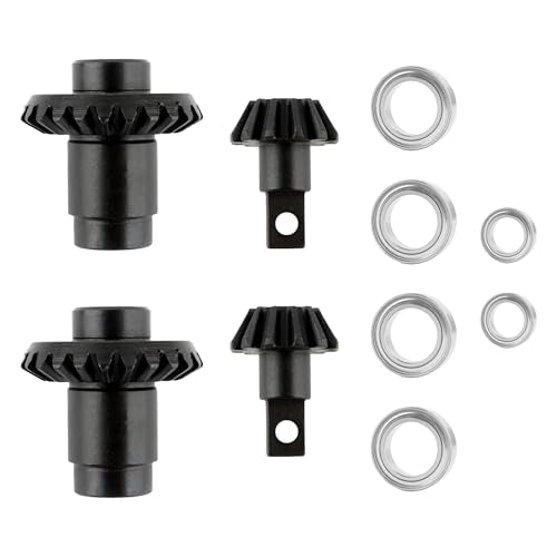 FCX24 RC Car 2 Packs Differential Gear & Input Gear & Bearing Set Accessories Spare Parts for FCX24 1:24 1/24 Brushless RC Trucks Vehicle - color: 2 Packs