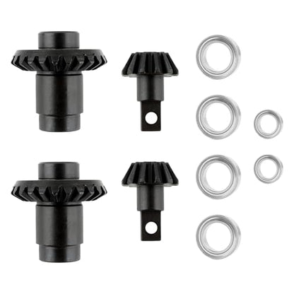 FCX24 RC Car 2 Packs Differential Gear & Input Gear & Bearing Set Accessories Spare Parts for FCX24 1:24 1/24 Brushless RC Trucks Vehicle - color: 2 Packs