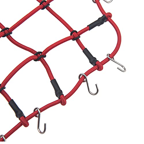 RC Scale Elastic Luggage Net & Luggage Case & RC Shovel Decoration Accessories Compatible with Traxxas TRX4 Axial SCX10 Redcat Gen7 D90 TF2 Tamiya CC01 HSP 1/10 RC Rock Crawler