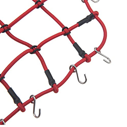 RC Scale Elastic Luggage Net & Luggage Case & RC Shovel Decoration Accessories Compatible with Traxxas TRX4 Axial SCX10 Redcat Gen7 D90 TF2 Tamiya CC01 HSP 1/10 RC Rock Crawler