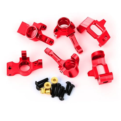 Aluminum C-Hubs & Front Rear Knuckle Arm Upgrades for 1/10 4-Tec 3.0 C8 93054–4 (Red) - color: Red
