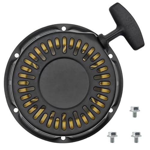 Strongthium 212cc 196cc Pull Start Recoil Starter Assembly | for Predator Rato Coleman Ct200u Bt200x Trail 6.5HP 7HP Go Kart Mini Bike Generator - size: Black