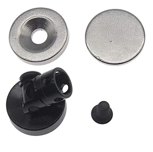 RC Magnetic Body Mounts for 1/10 Crawler Drift Car, 4 Pack Black Aluminum Alloy Invisible Body Post Mount Kit with High-Strength Magnets for SCX10 RC Car Shell