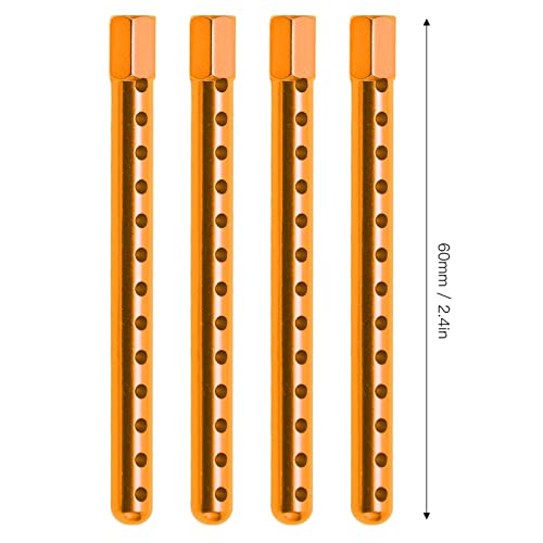 RC Body Post, Adjustable Aluminum Alloy Car Shell Column, High Strength Support Rod for HSP 1/10 RC Cars Off-Road Racing - color: Gold