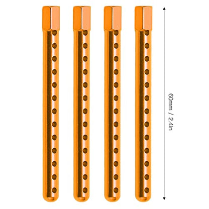 RC Body Post, High Strength Aluminum Alloy RC Car Shell Column with Multiple Height Adjustment, for HSP 1/10 94102 94122 94103 94123 Cars (Gold) - color: Gold