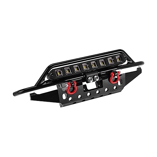 INJORA CNC Aluminum Front Bumper for 1/18 RC Crawler TRX4M Bronco Upgrade (4M-43) - size: Front
