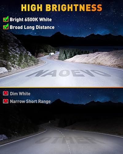 NAOEVO 7 Inch LED Light Bar, 720W 72,000LM LED Off Road/Fog Lights, 6 Pcs | Spot Flood Combo Waterproof LED Tractor Lights, Aluminum LED Work Lights with Bracket for Truck, Tractor, Boat, ATV, UTV - size: 6 Pcs
