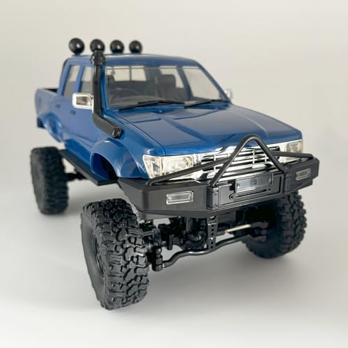 WPLDEWAN RC Rock Crawler WPL C64-1 RC Truck 4x4 Off Road Pickup | 1/16 RC Crawler Hobby RTR All Terrain 260 Motor Upgraded Chassis 2.4GHz Proportional Throttle Steering Adult