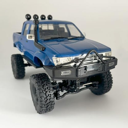 WPLDEWAN RC Rock Crawler WPL C64-1 RC Truck 4x4 Off Road Pickup | 1/16 RC Crawler Hobby RTR All Terrain 260 Motor Upgraded Chassis 2.4GHz Proportional Throttle Steering Adult
