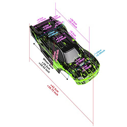 Custom Body Muddy Blue Compatible for ARRMA VORTEKS 3S 4x4 4x2 BLX 1/10 Stadium Truck(V-BB-01) - color: Blue