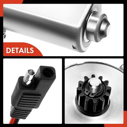 A-Premium 373566 RV Power Amning Universal Replacement DC Motor | Compatible with Solera Venture LCI Lippert with Single 2-Way Connector