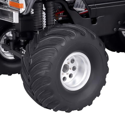 1.3' Wheel Rims Aluminum Deep Dish Wheels Negative Offset 12.5mm for 1/18 Traxxas TRX4MT F-150 K10 RC Monster Truck Replacement