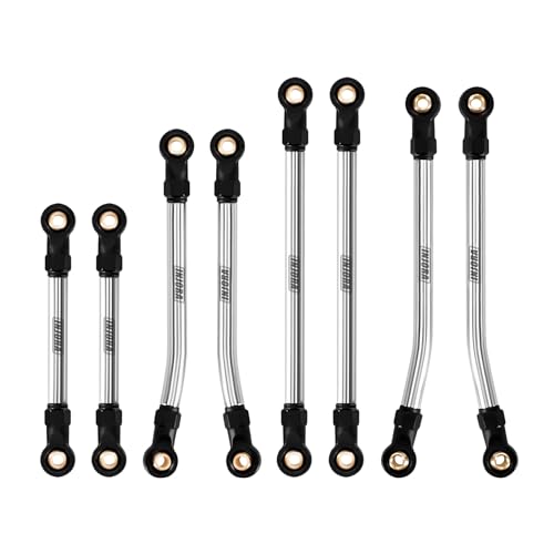 INJORA High Clearance Links - Stainless Steel Chassis Links Set for 1/18 RC Crawler Redcat Ascent-18 Upgrade