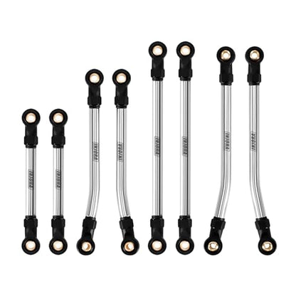 INJORA High Clearance Links - Stainless Steel Chassis Links Set for 1/18 RC Crawler Redcat Ascent-18 Upgrade