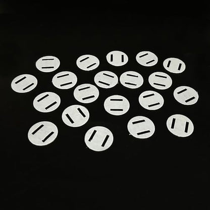 20PCS RC Plane Hinge Folding Leaf Paper Hinges Model Aileron Tail Wing Connector for RC Airplane Aircraft Helicopter DIY Model Plane Fix Wing Parts (20mm Round) - style: 20mm Round