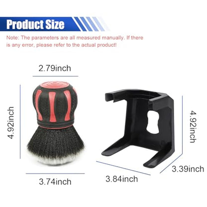 Car Detailing Brush, Ultra Soft Bristles XL Synthetic Brush Car Beauty Tools with Storage Rack, Auto Interior Cleaning Tool for Dashboard, Vents, Covers Large Area Inside and Outside Vehicles (Red) - color: Red