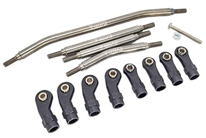 NHX RC Stainless Crawler Steering Links & Panhard Bar Set for Redcat GEN8