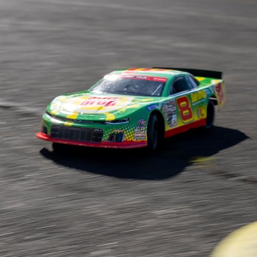 Losi 1/12 RC Racecar Dale Earnhardt Jr. No. 8 2025 Sun Drop Chevrolet ZL1 2S AWD On-Road (Battery & Charger Included), Green, LOS-3104T1 - color: Red