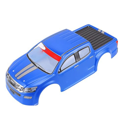 Vikye 1/10 RC Car Body Shell, Lightweight Replacement Cover Case with Clear Patterns, for 26cm Wheelbase On Road Cars (Blue) - color: Blue
