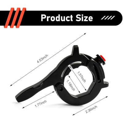 Motorcycle Cruise Control Assist, Motorcycle Throttle Lock, Adjustable Grip Clamp, Universal for Motorcycle Throttle Cruise Control Accessories (Black)
