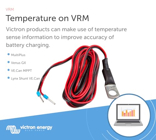 Victron Energy Temperature Sensor | For Victron Energy Quattro, MultiPlus and GX Device