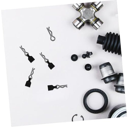 STOBOK 4pcs Aluminum Alloy Rc Car Body Clips Pull Tabs Easy-Replace Pins for Rc Car Accessories Black Clips for Secure Assembly