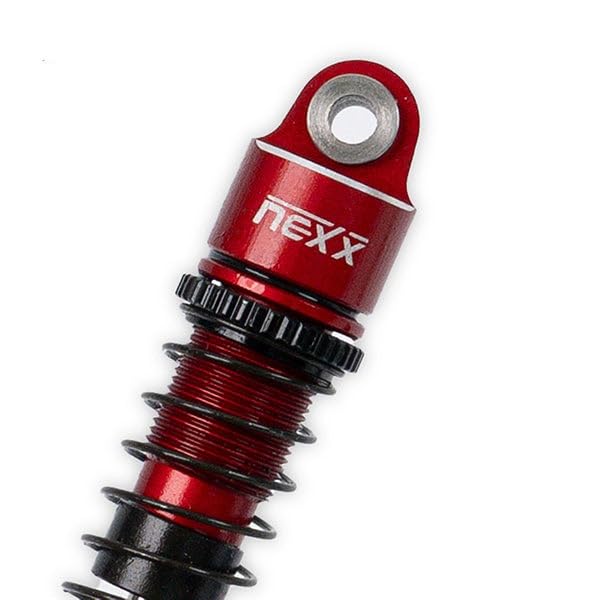 Nexx Racing Oil Shocks (4pcs) for 1/18 RC Crawler Ascent18 - Remote Control Car, RC Crawler Redcat 1/18 4WD Nexx Racing Upgrade Parts (HELIDIRECT) (Red - 53mm) - color: Red - 53mm